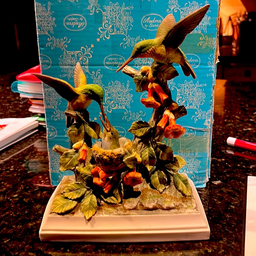 Rare Ruby-Throated hummingbirds by Andrea.